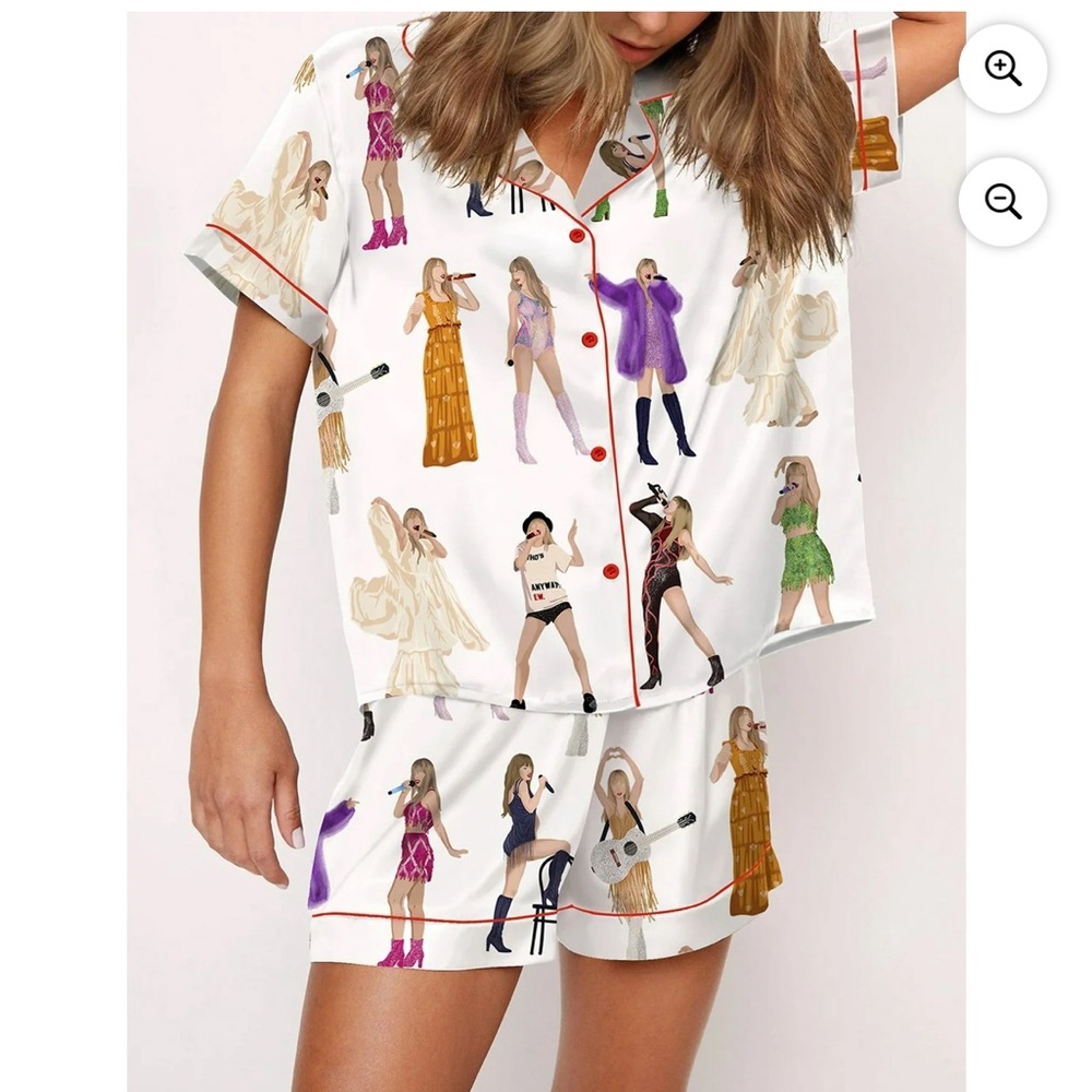 Taylor Swift Eras Printed Pajama Set